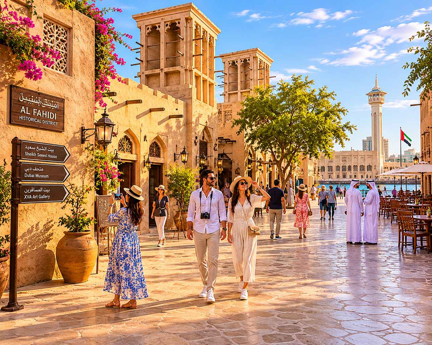 Walk through the heritage streets of Al Fahidi and discover Dubai's rich history.