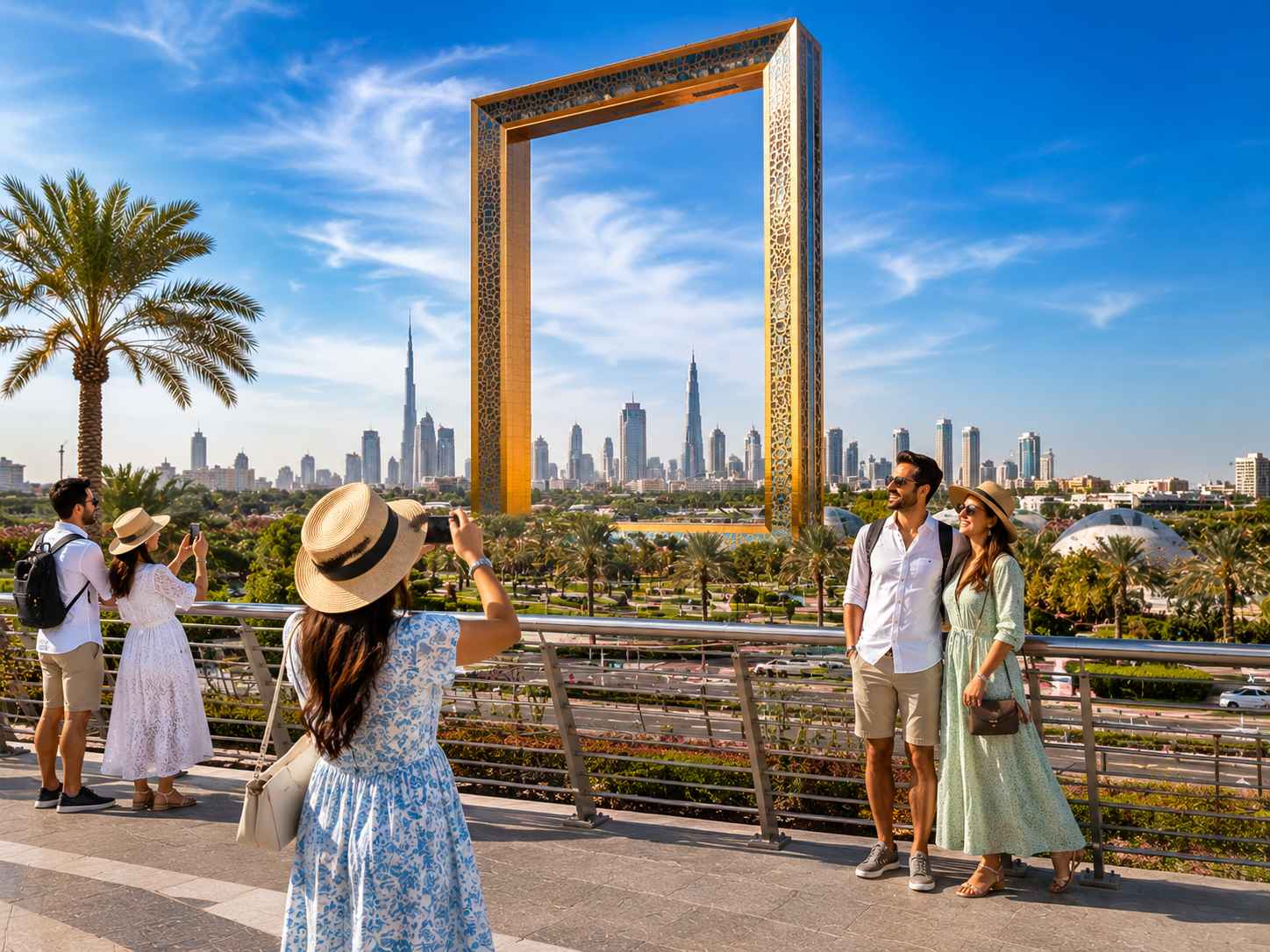 Capture unforgettable photos at the iconic Dubai Frame.