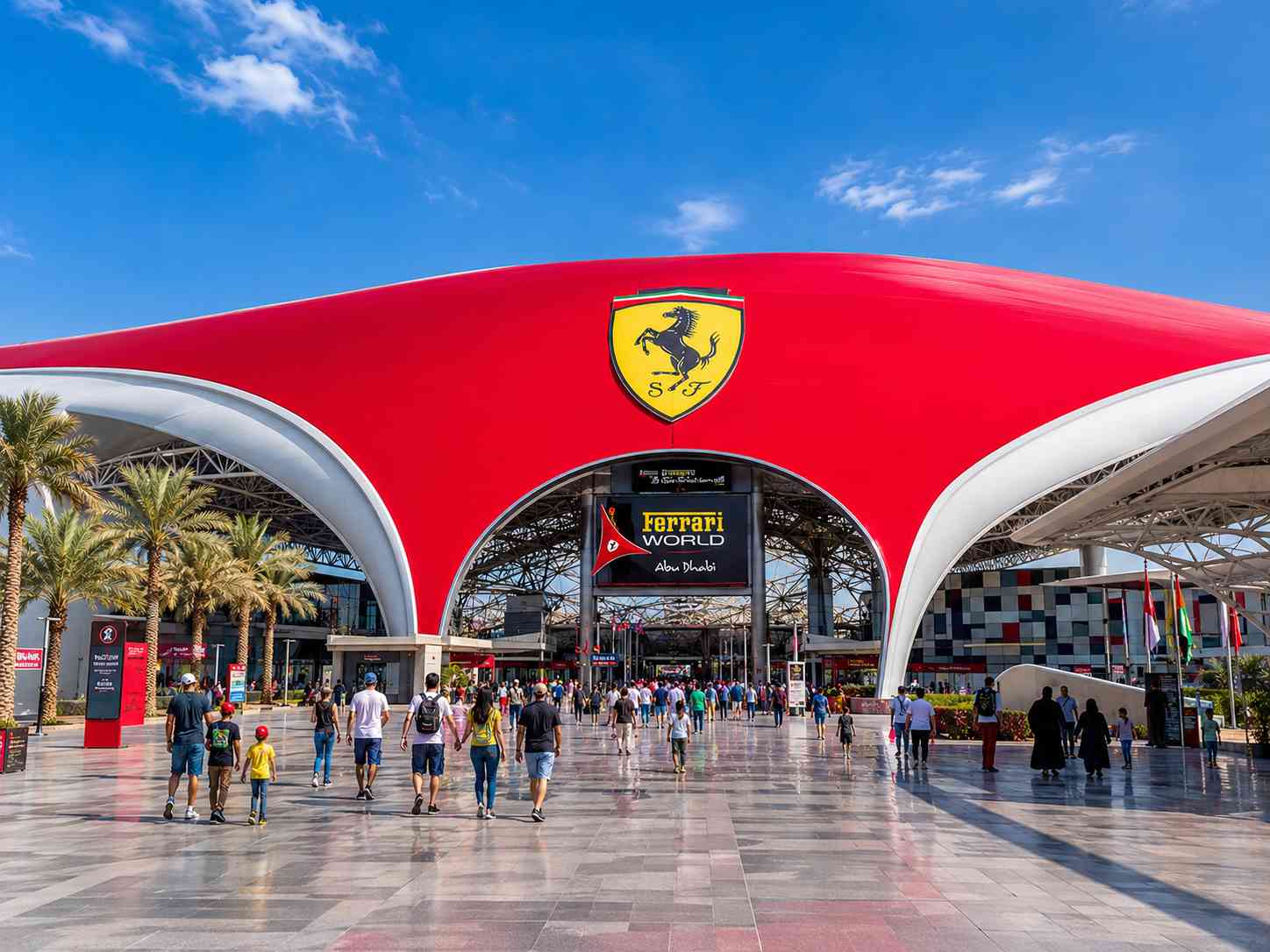 Your Ferrari World ticket is included with the tour.