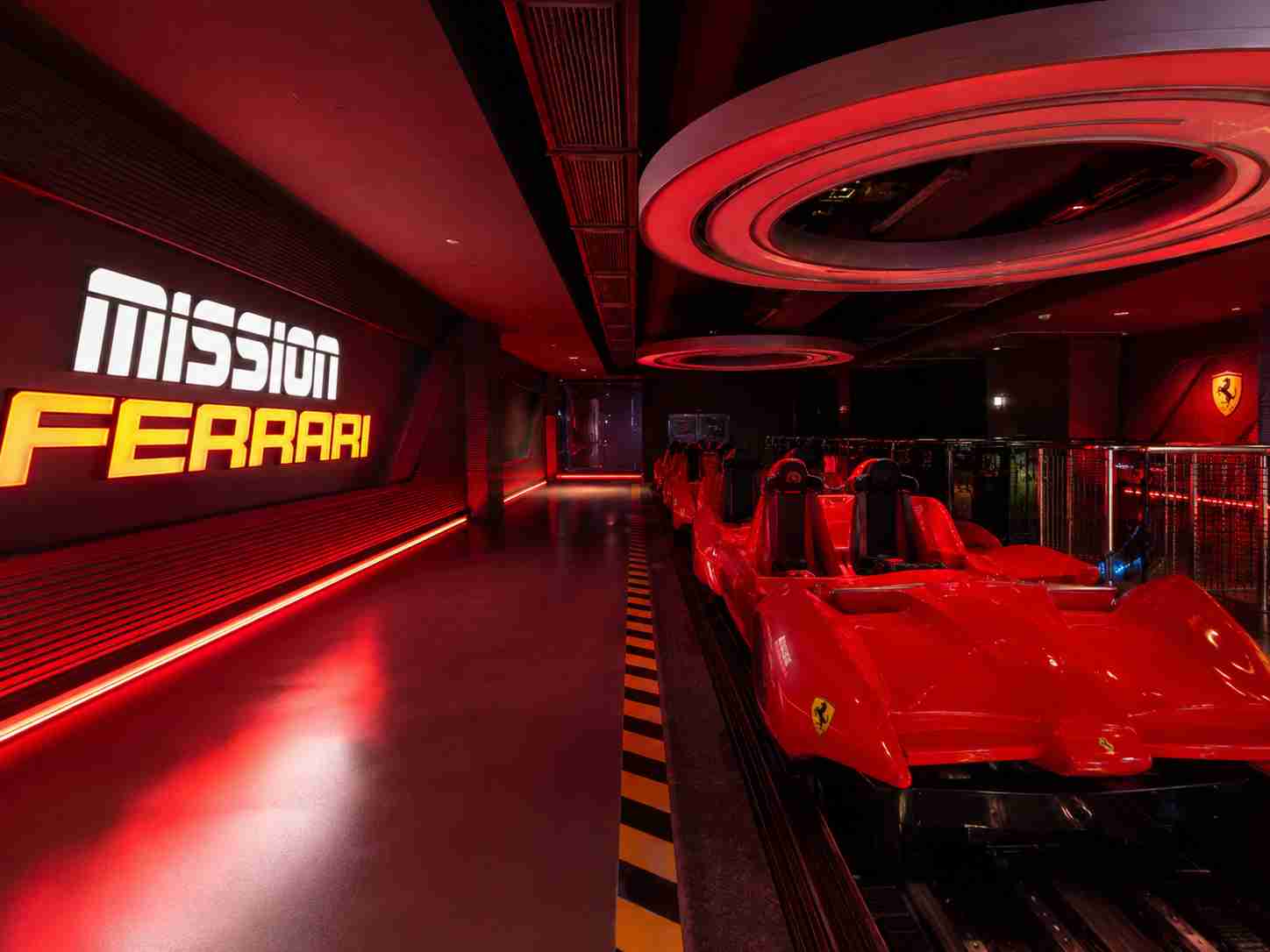 Mission Ferrari is one of the park's thrilling attractions.