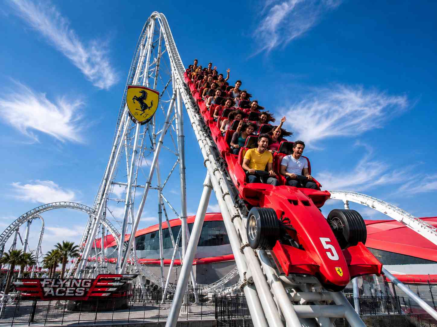 Enjoy one of Ferrari World's signature roller coasters during your private Abu Dhabi adventure.
