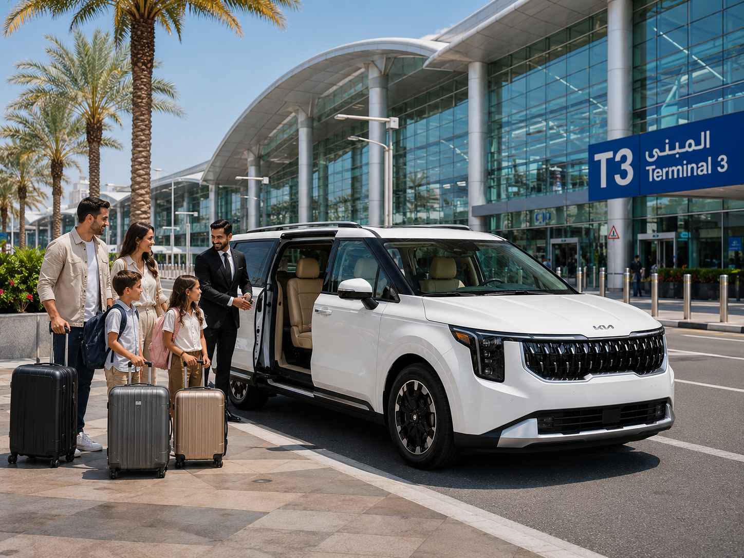 Spacious vehicles ideal for families with luggage.