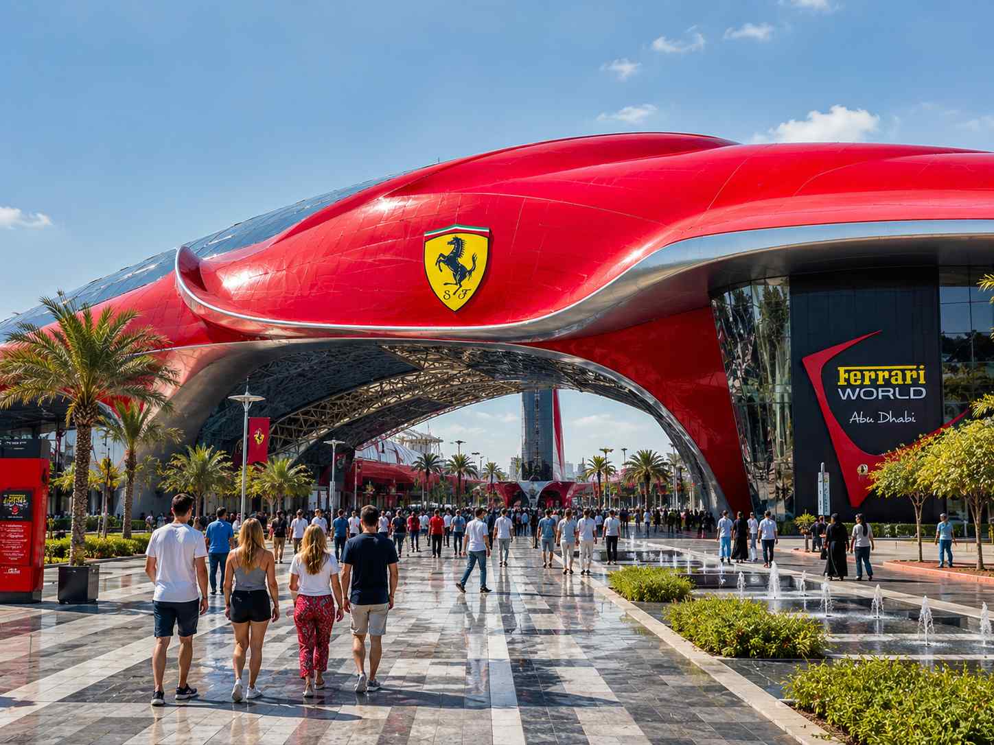 Capture memorable photos at Ferrari World Abu Dhabi.