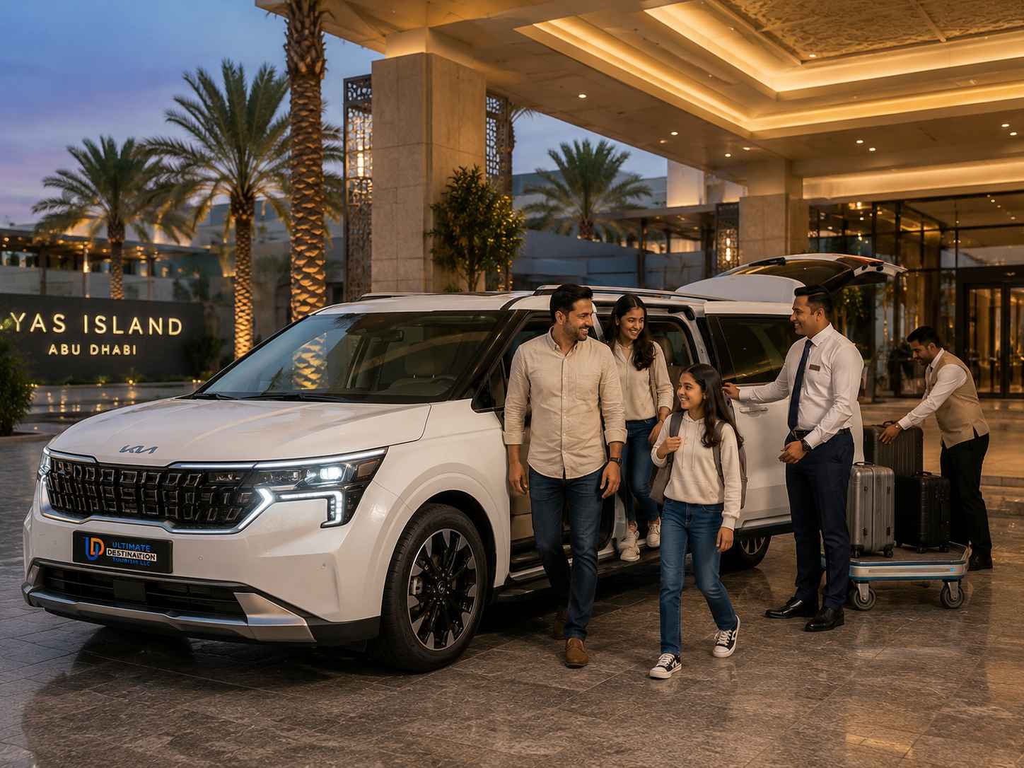 Airport transfer between SHJ and Yas Island